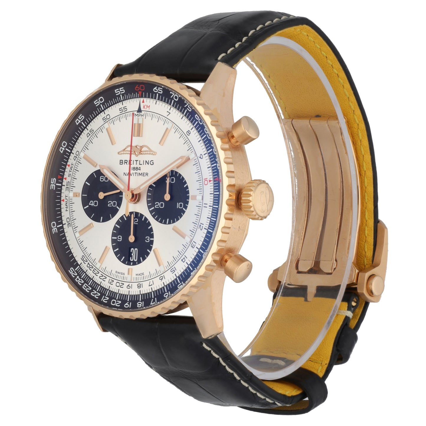 Breitling Navitimer B01 RB0137 46mm Rose Gold Watch (Ex-Display)