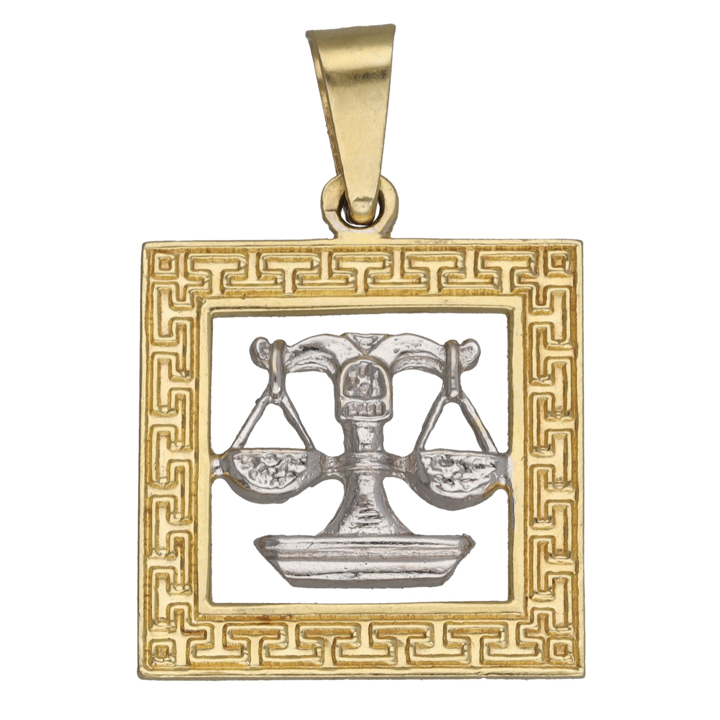 14ct Bicolour Gold Libra Pendant