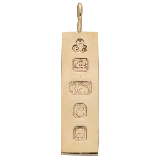 9ct Gold Ingot Pendant