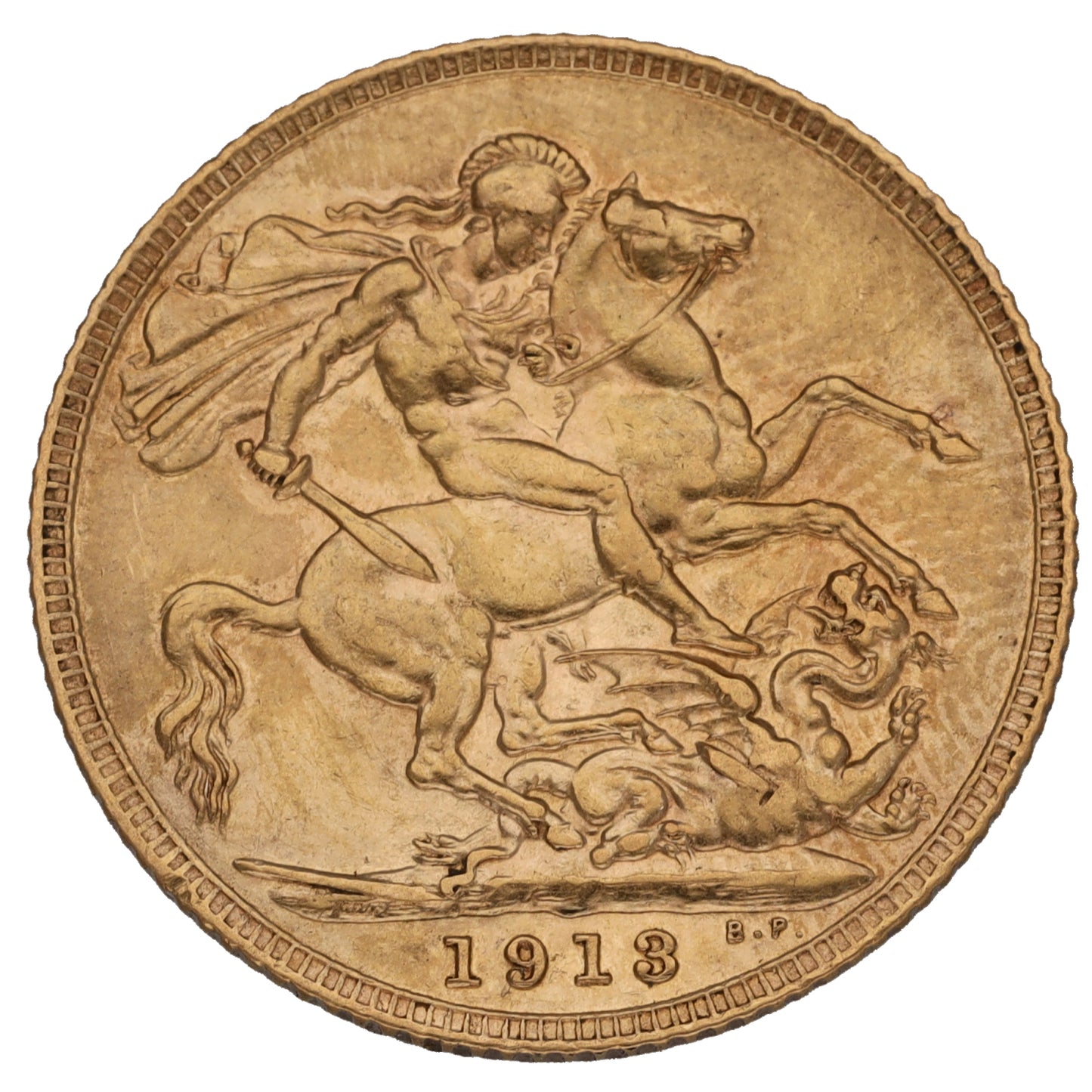 22ct Gold King George V Full Sovereign Coin 1913