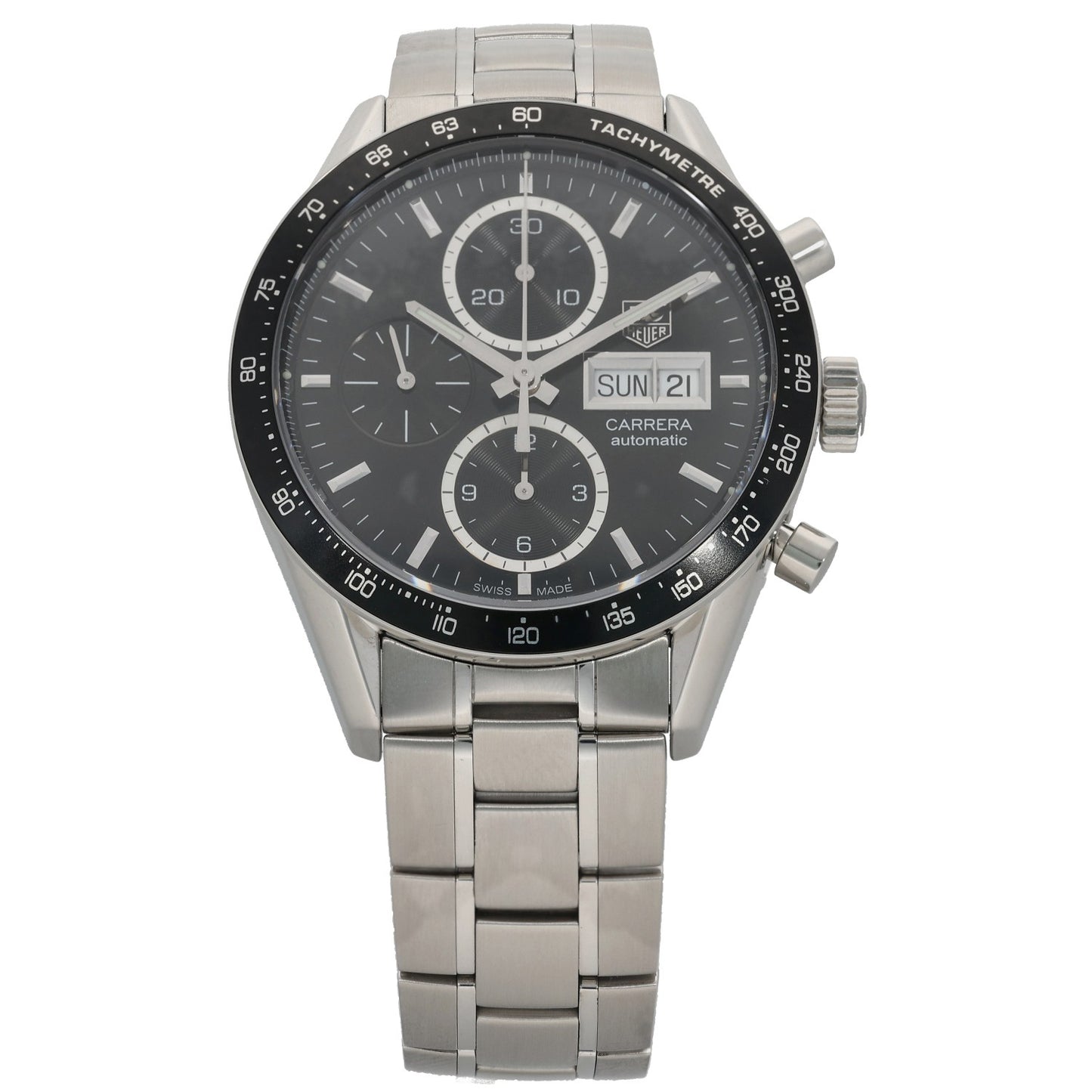 Tag Heuer Carrera Juan Manuel Fangio CV201AG 41mm Stainless Steel Watch