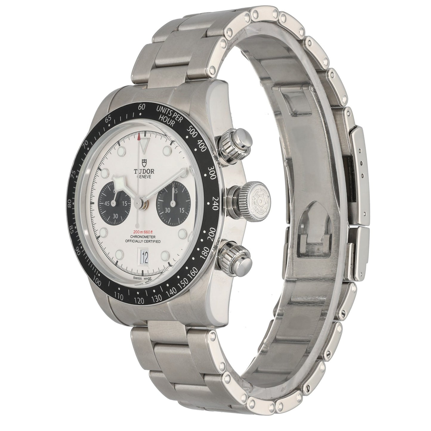 Tudor Black Bay Chrono 79360, Panda Dial, Stainless Steel case and bracelet