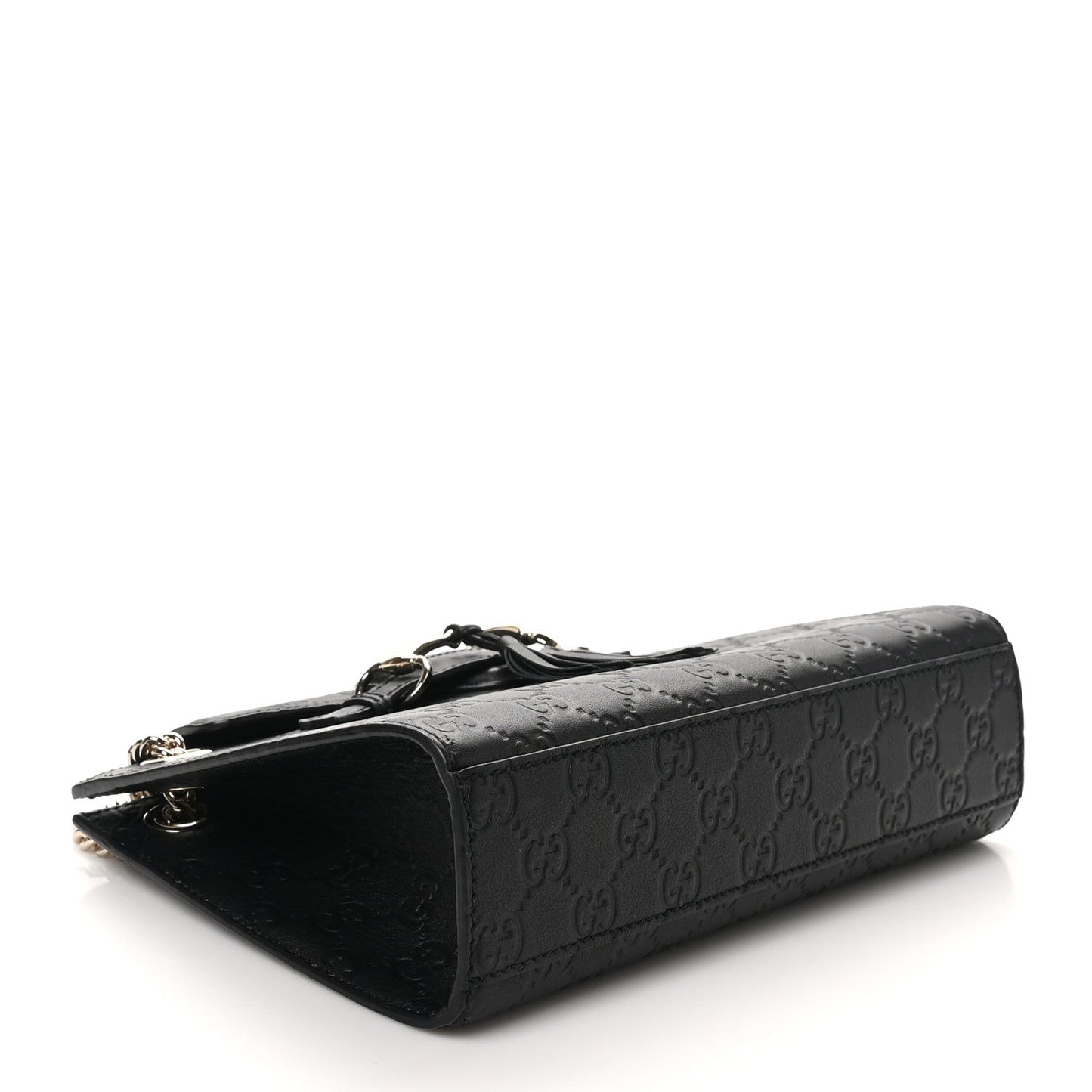 Gucci Guccissima Emily Chain Leather Bag - Black