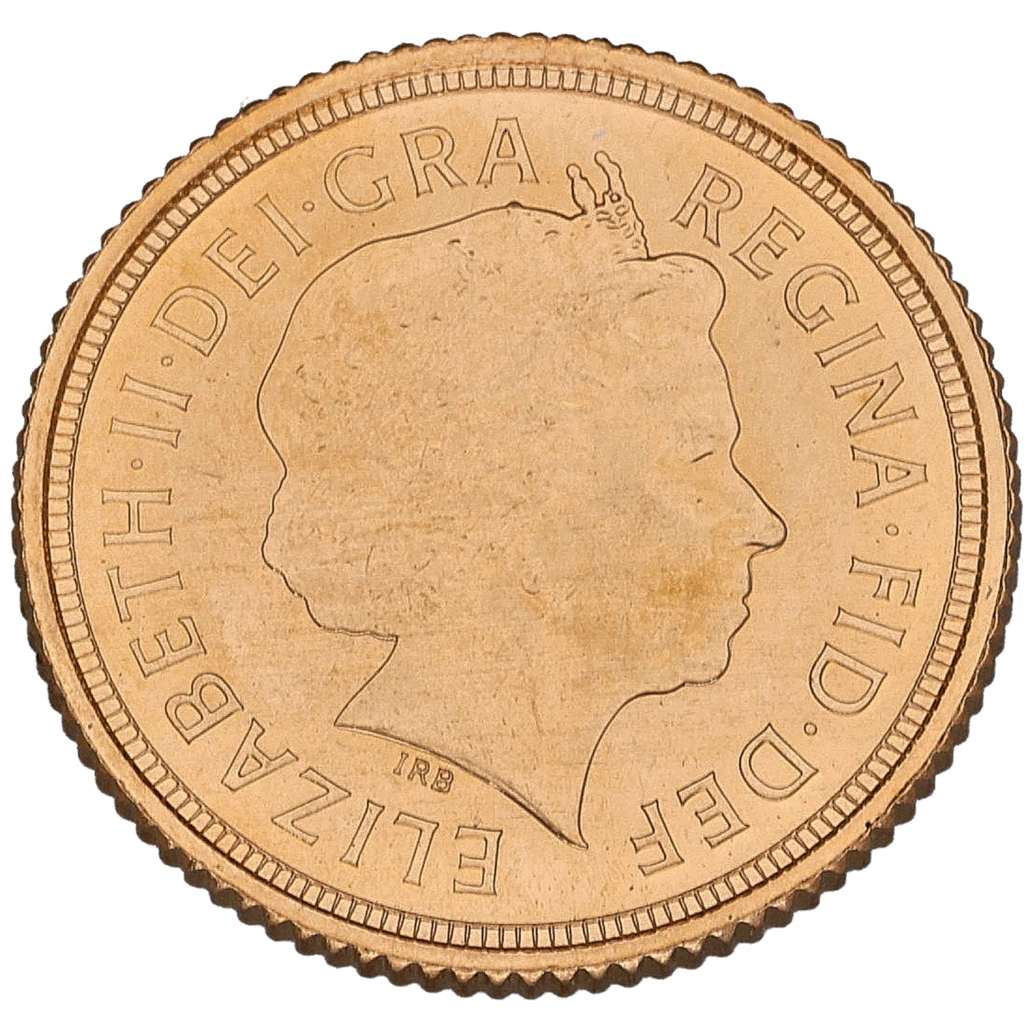 22ct Gold Queen Elizabeth II Half Sovereign Coin 2011