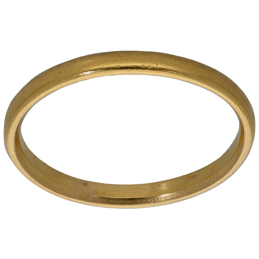 22ct Gold Plain Wedding Ring Size Q