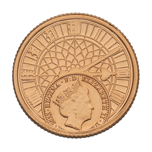 22ct Gold King Charles III Quarter Sovereign Coin 2023