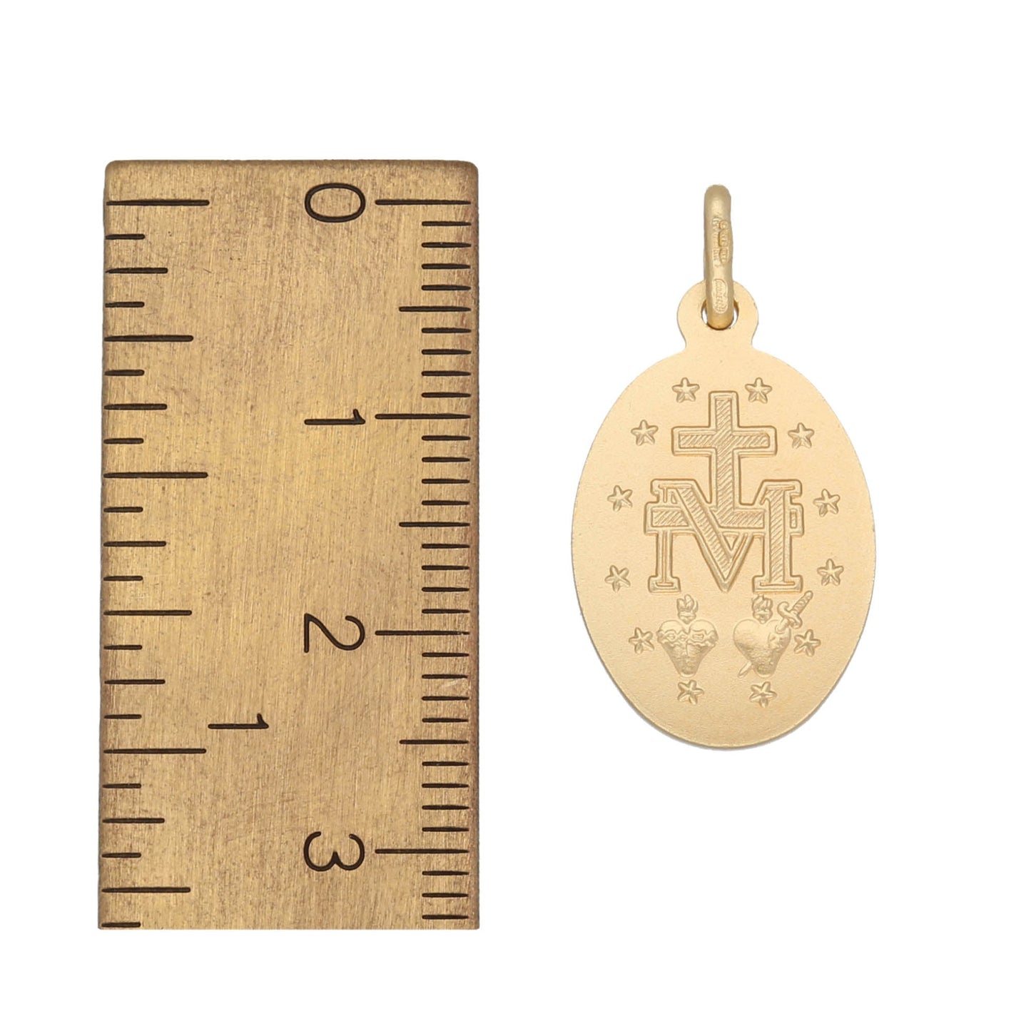 14ct Gold St Maria Kids Pendant - 25mm