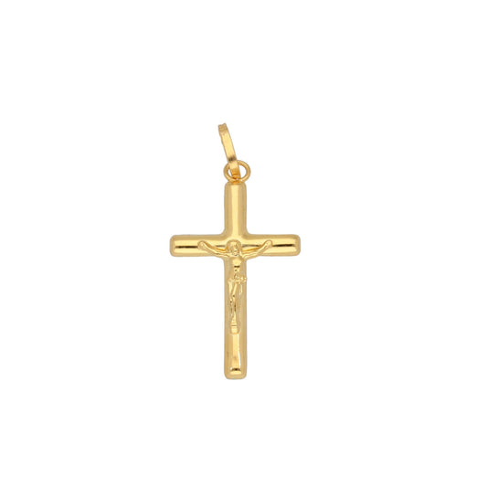 14ct Gold Crucifix Kids Pendant - 25mm