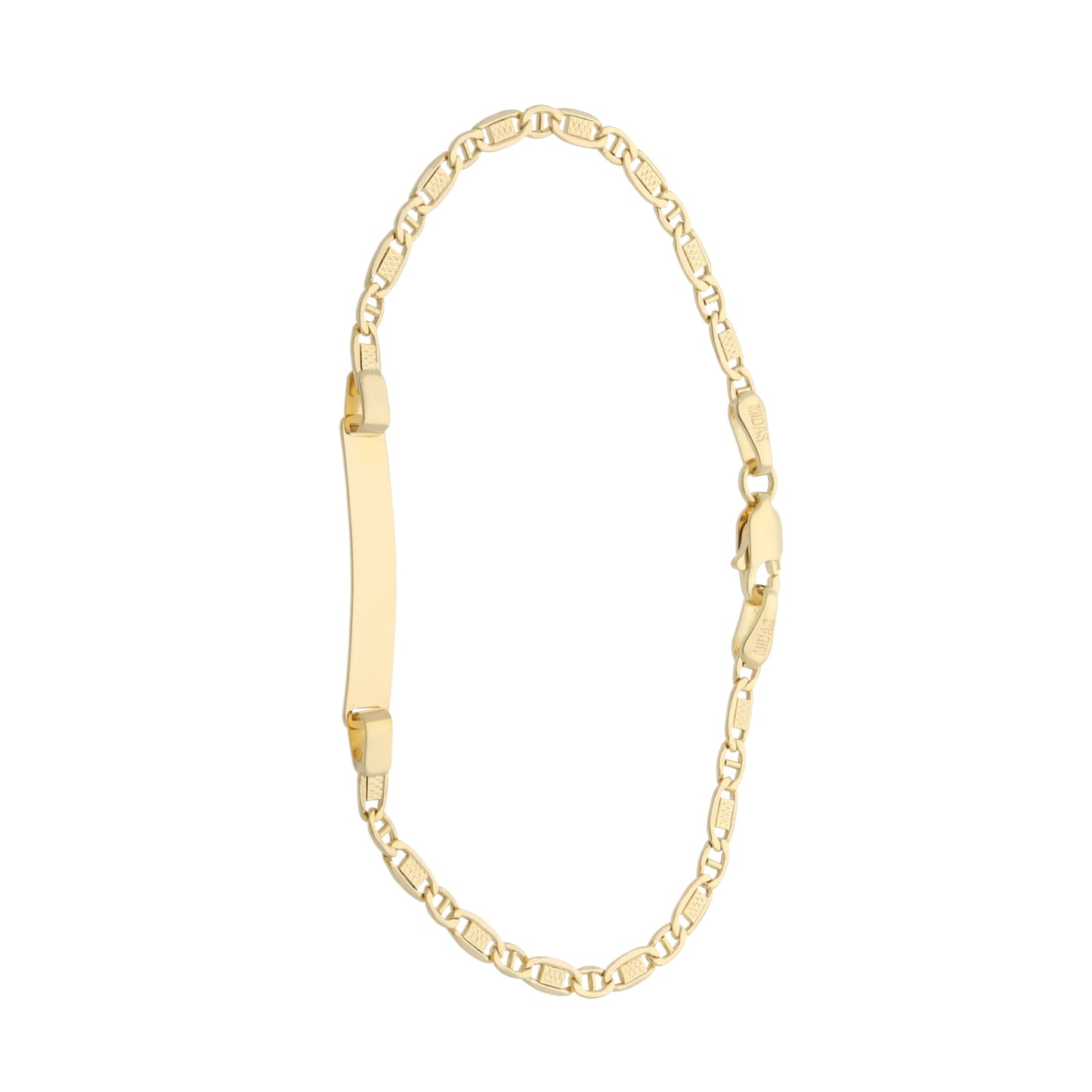 14ct Gold Fancy ID Kids Bracelet - 15cm