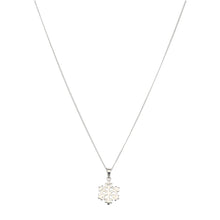 Load image into Gallery viewer, Sterling Silver Christmas Snowflake Pendant With Chain 16&quot;
