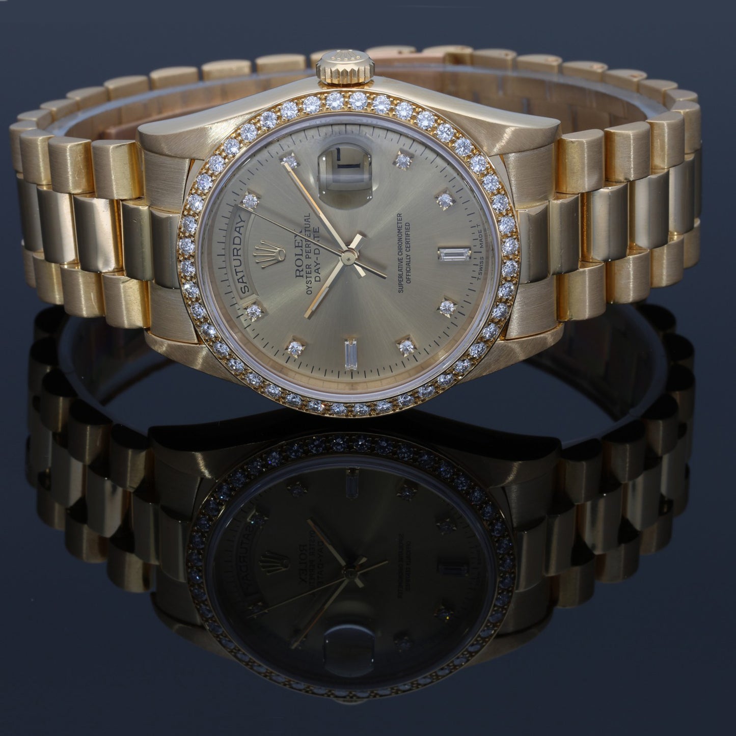 Rolex Day-Date 18348 36mm Gold Watch