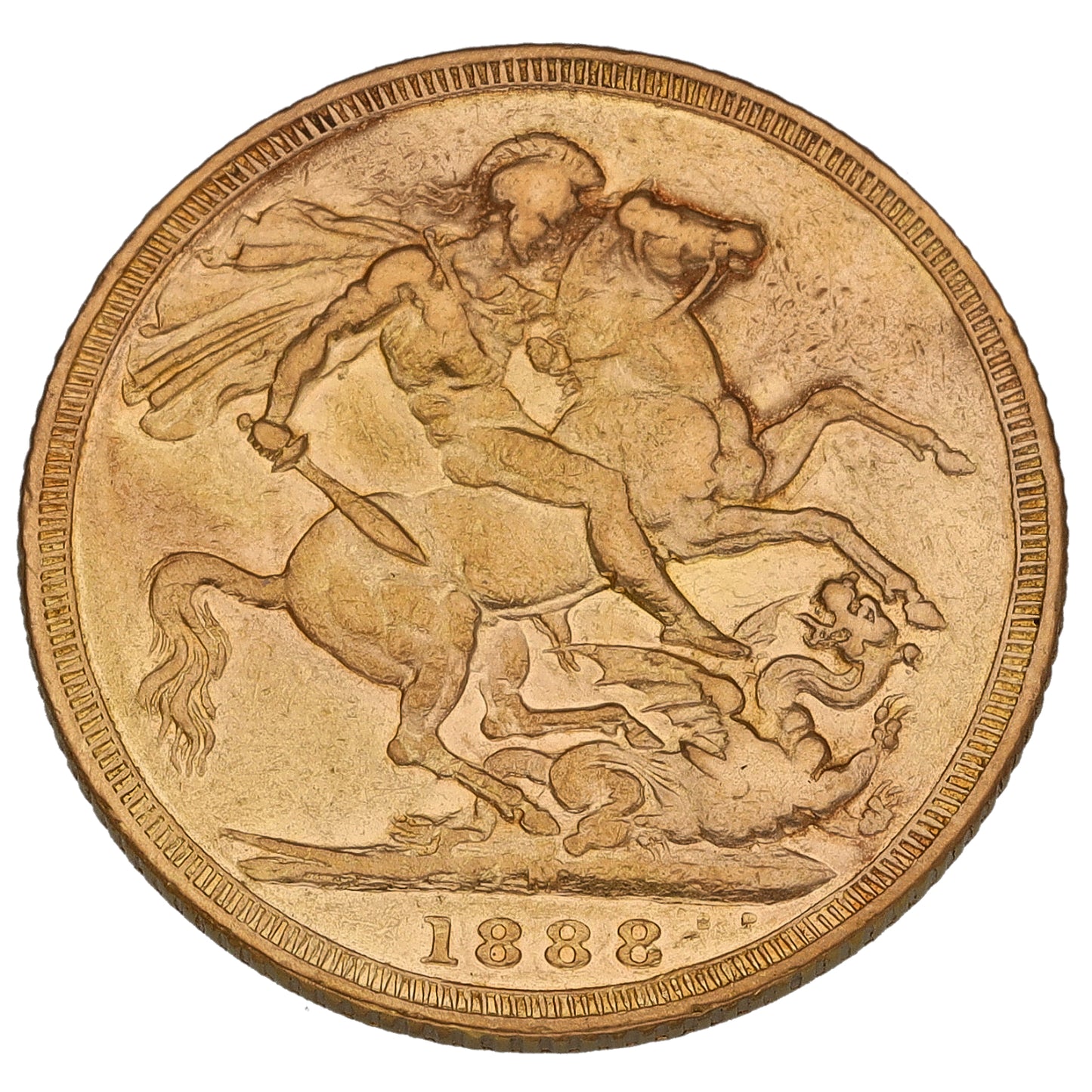 22ct Gold Queen Victoria Full Sovereign Coin 1888