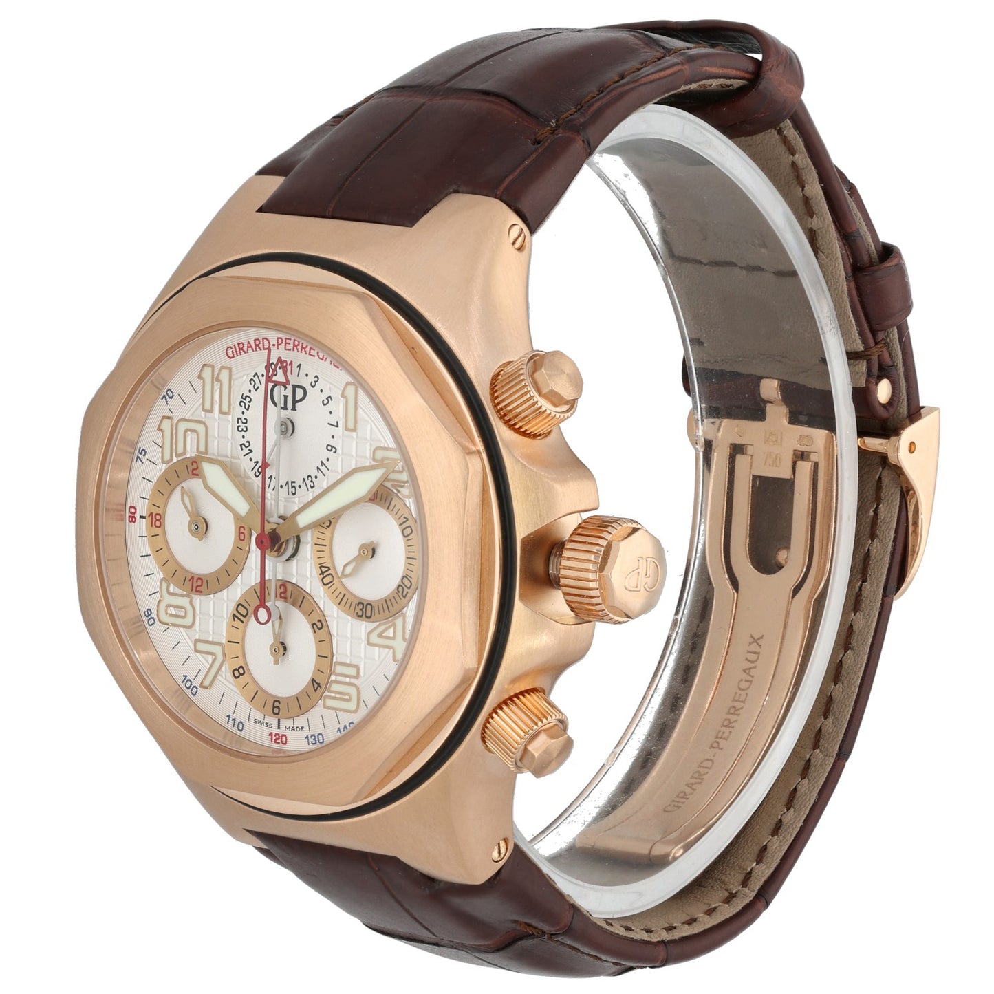 Girard Perregaux Laureato Evo3 Chronograph 80180 44mm Gold Watch