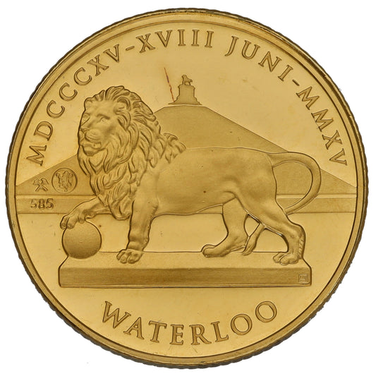 14ct Gold 200th Anniversary Of The Battle Of Waterloo Coin