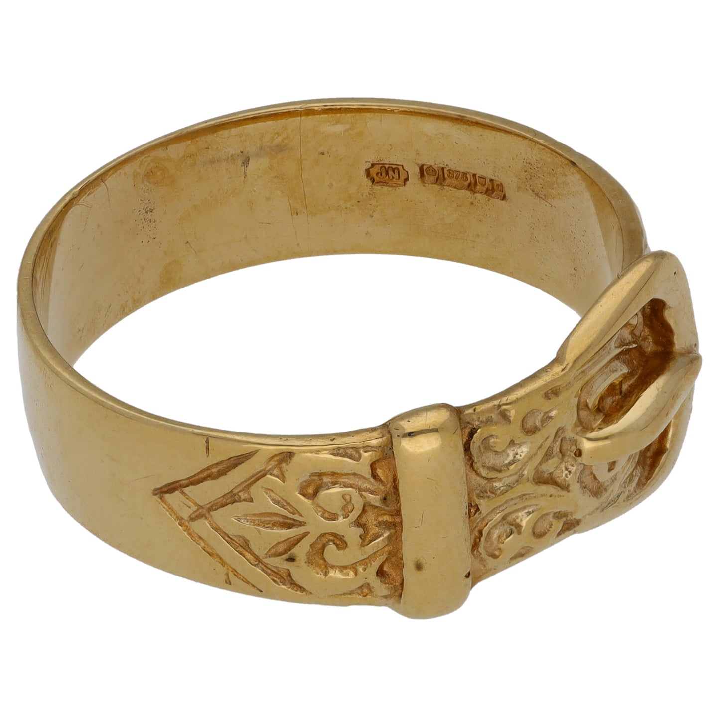 9ct Gold Buckle Ring Size Y