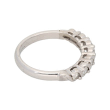 Load image into Gallery viewer, 18ct White Gold 0.35ct Diamond Ladies Half Eternity Ring Size M
