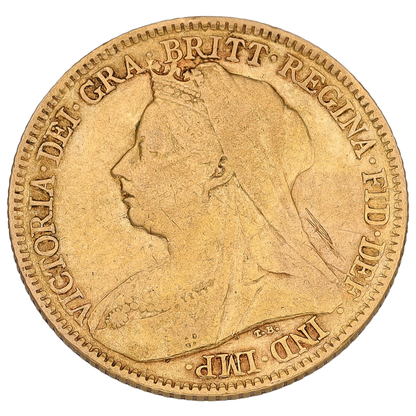 22ct Gold Queen Victoria Half Sovereign Coin 1894