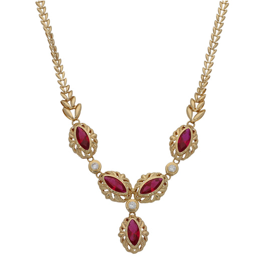 14ct Gold Imitation Fancy Necklace 20"