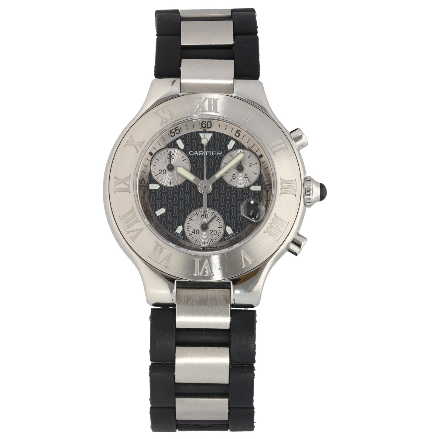 Cartier Chronoscaph 2424 38mm Stainless Steel Watch