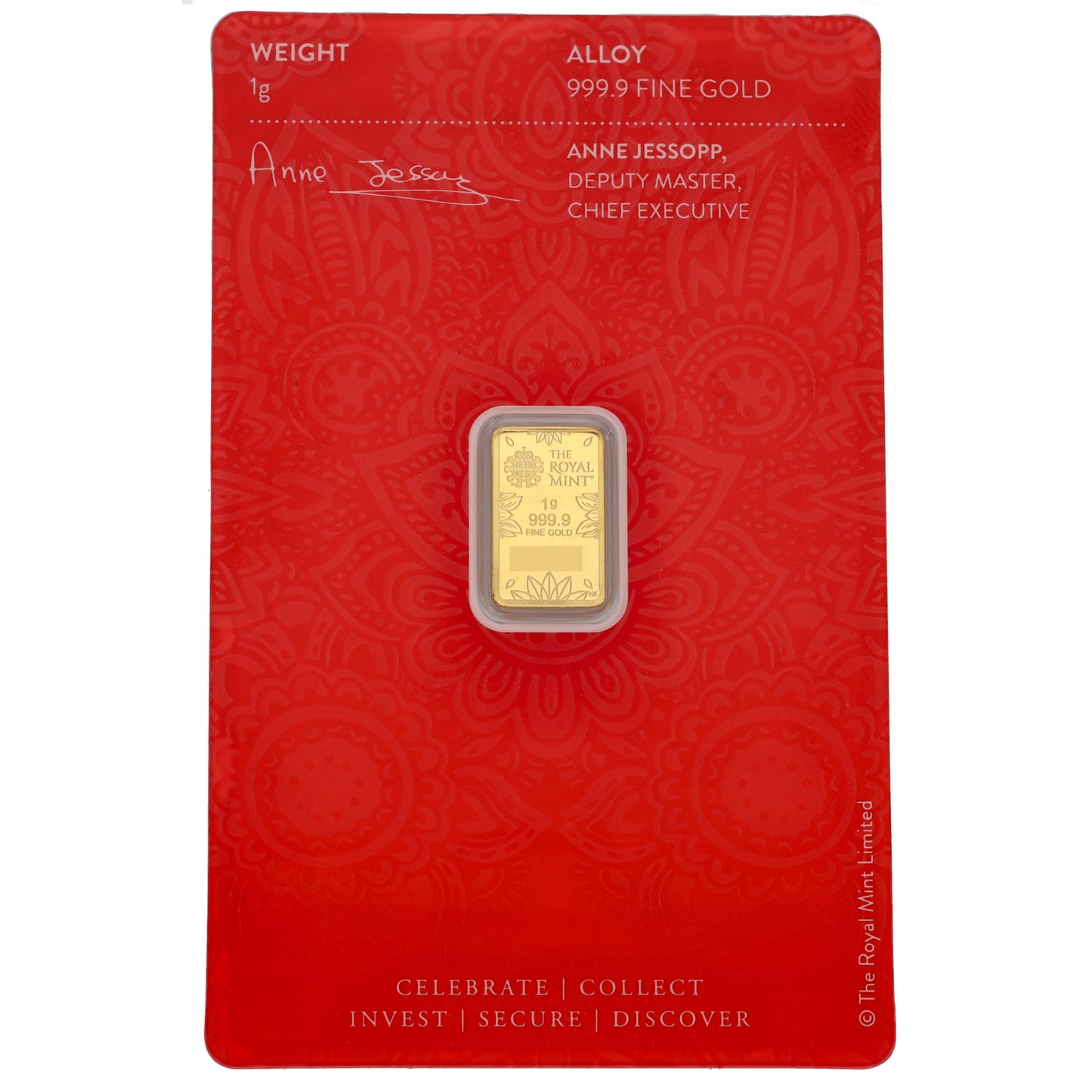 24ct 1g Gold Bar