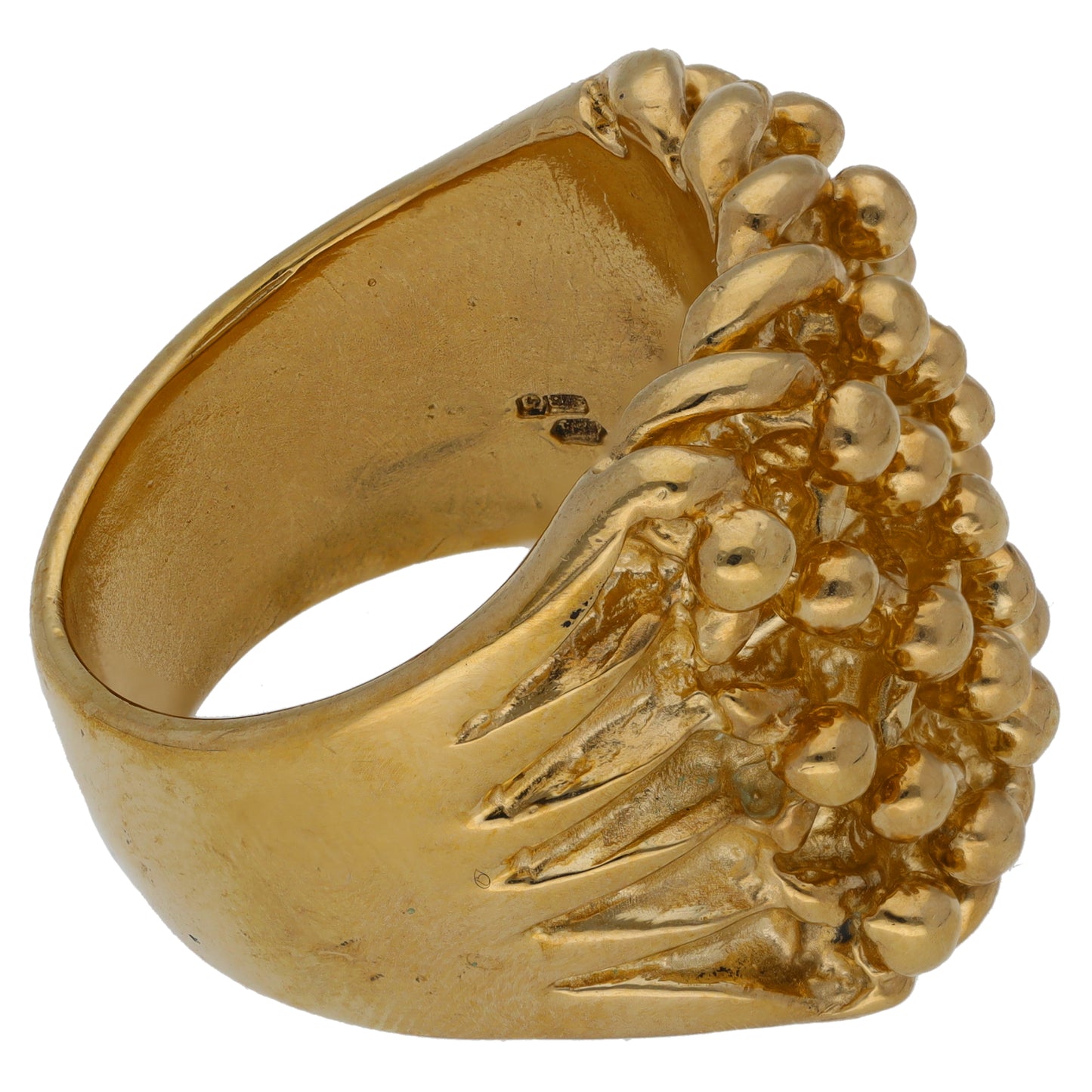 9ct Gold Keeper Ring Size W