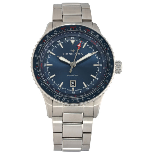 Hamilton Khaki Aviation Converter GMT H767150 45mm Stainless Steel Watch