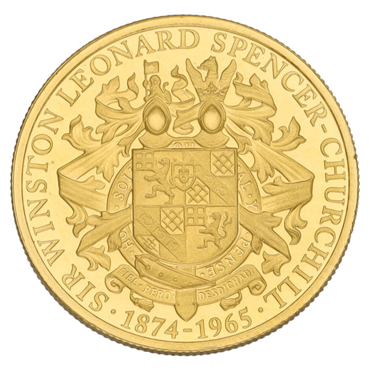 22ct Gold Sir Winston Leonard Spencer Churchill 1/10 OZ Coin 2015