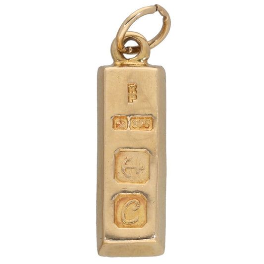 9ct Gold Ingot Pendant