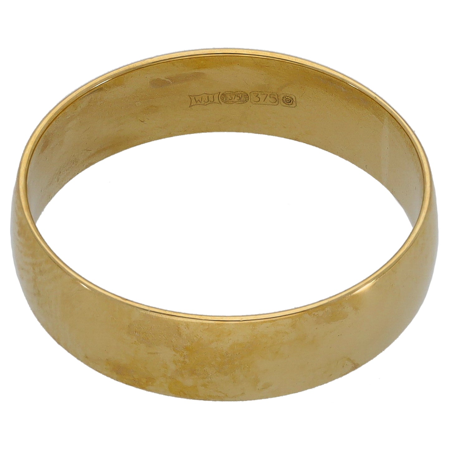 9ct Gold Plain Wedding Ring Size R