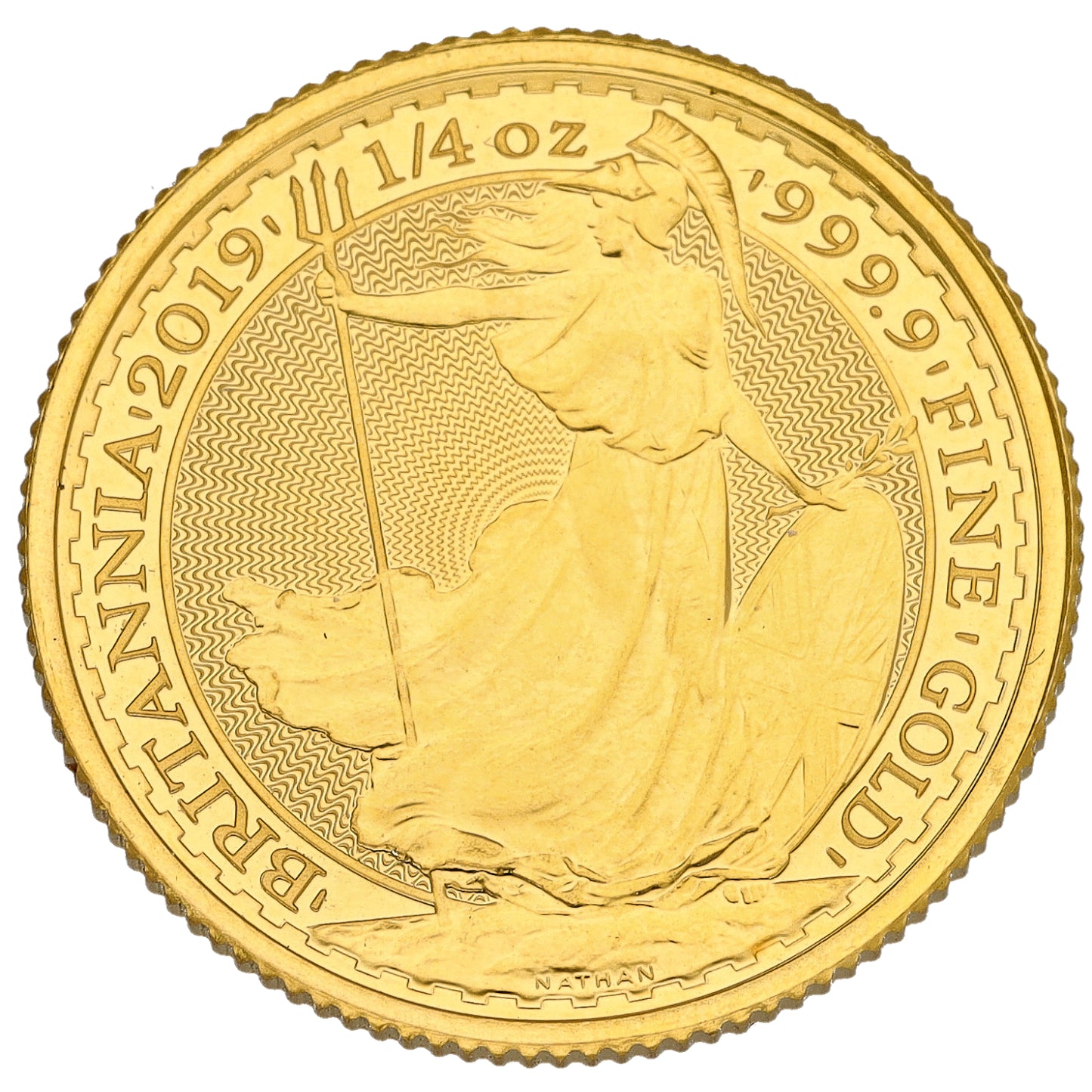 24ct Gold Queen Elizabeth II 1/4 OZ Britannia Coin 2019