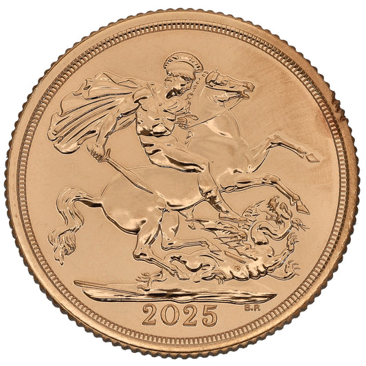 22ct Gold King Charles III Full Sovereign Coin 2025