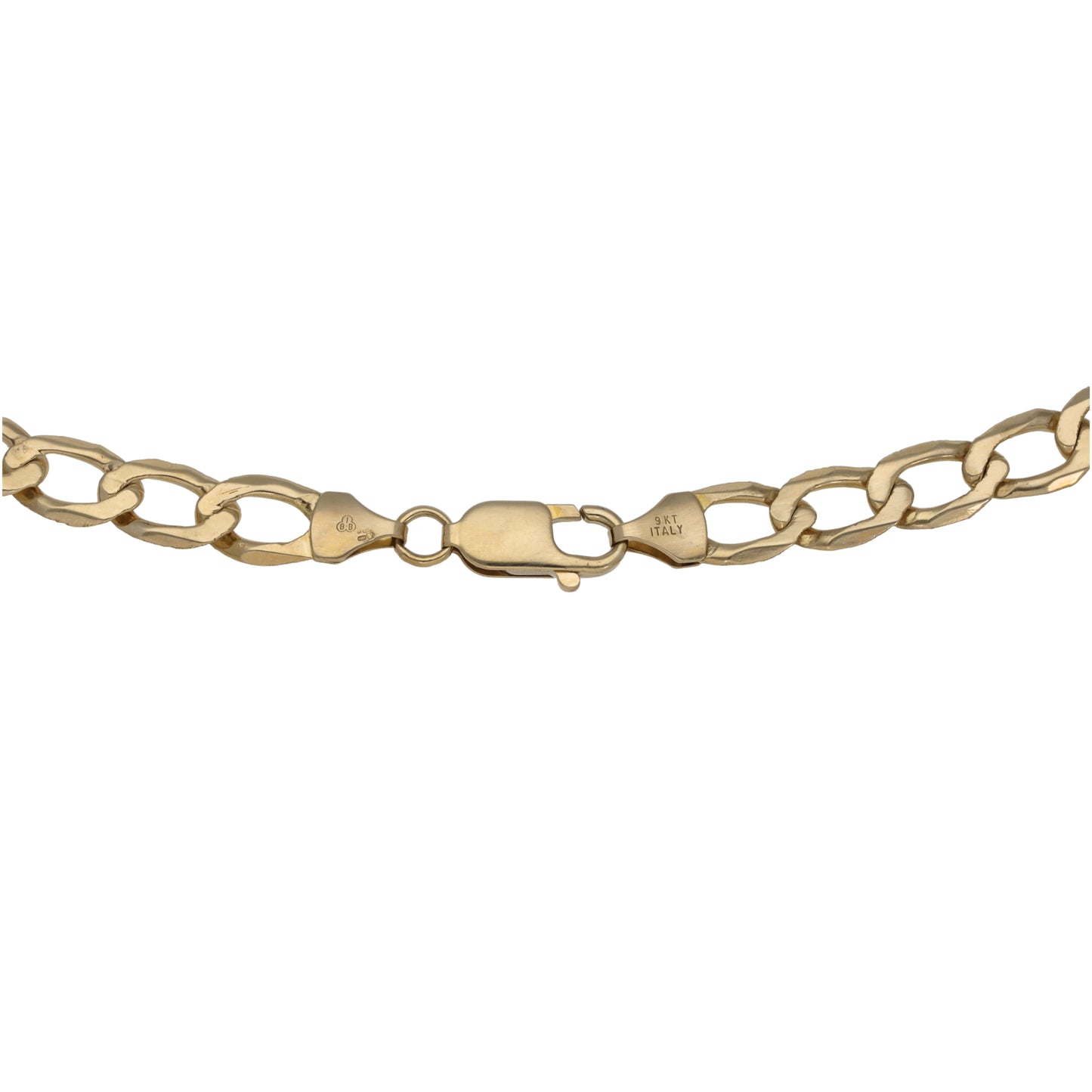 9ct Gold Curb Chain 22"