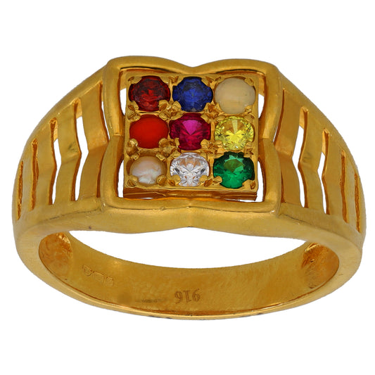 22ct Gold Imitation Dress/Cocktail Ring Size U