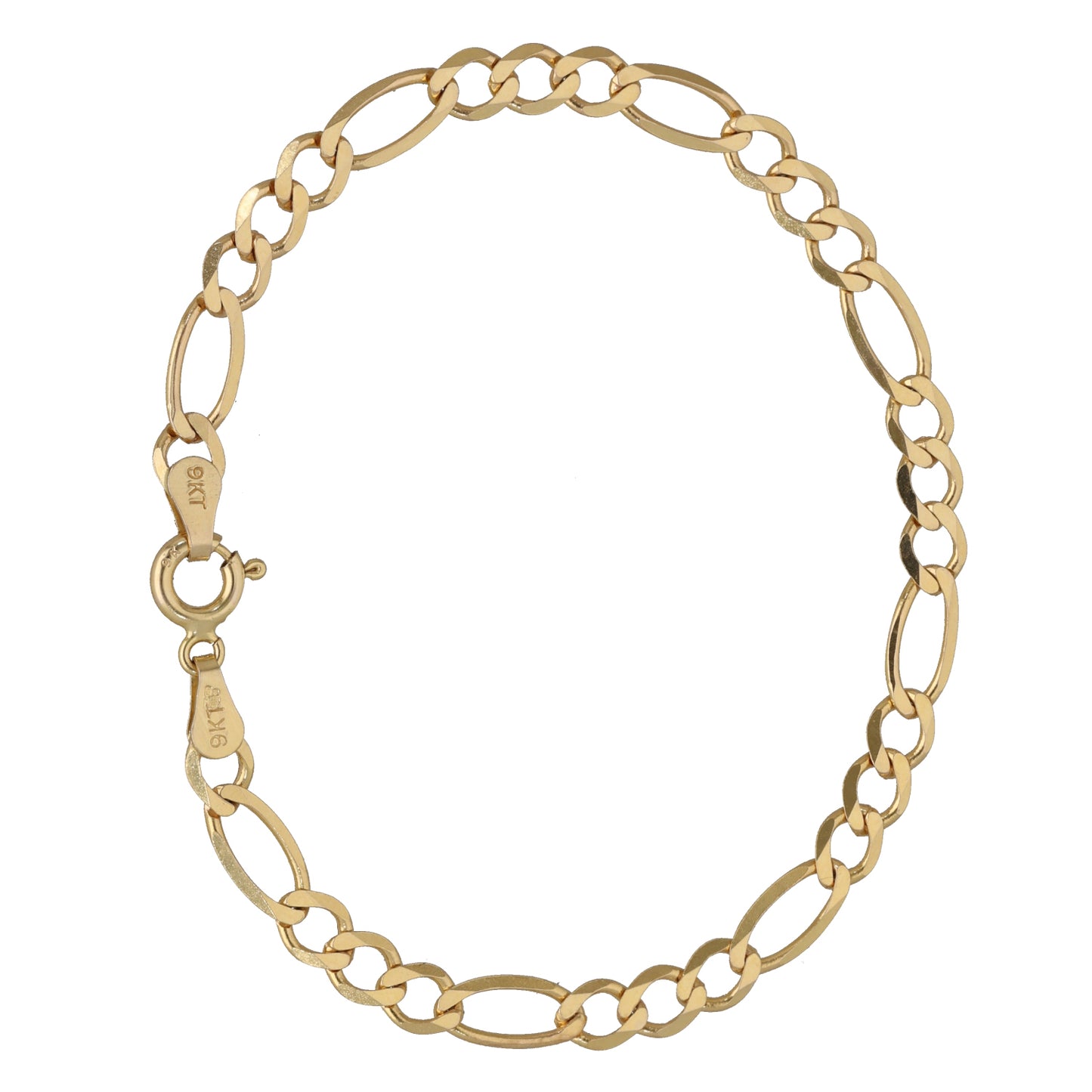 9ct Gold Figaro Bracelet