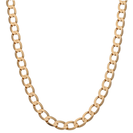9ct Gold Curb Chain 20"