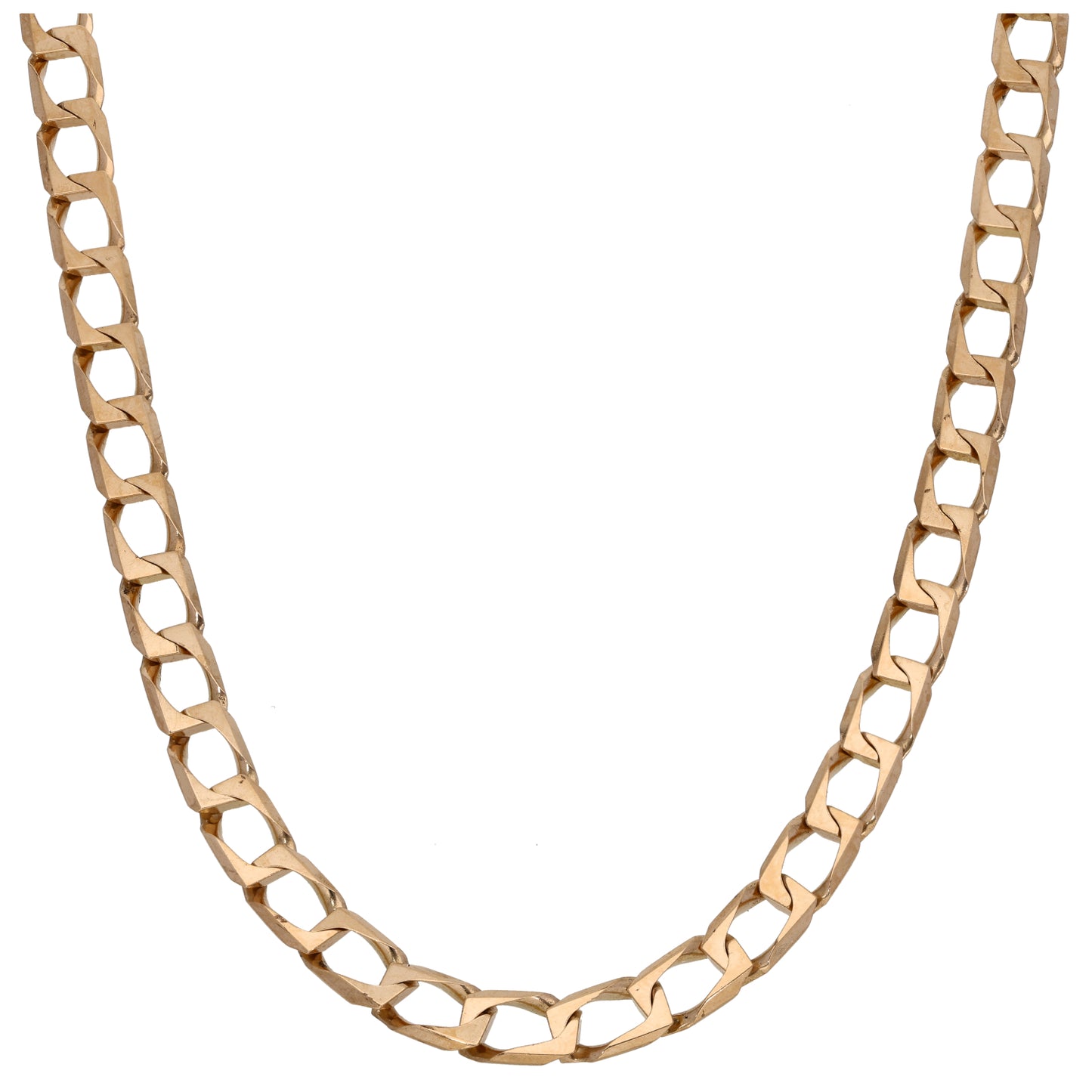 9ct Gold Curb Chain 20"