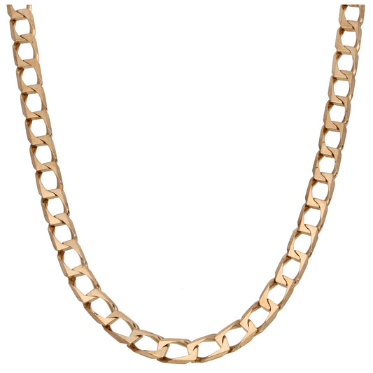 9ct Gold Curb Chain 20"