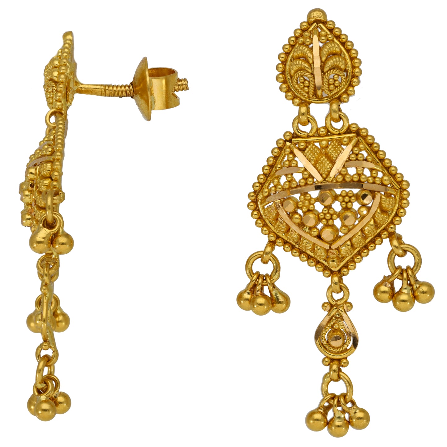 22ct Gold Drop Earrings