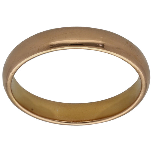 22ct Gold Plain Wedding Ring Size T