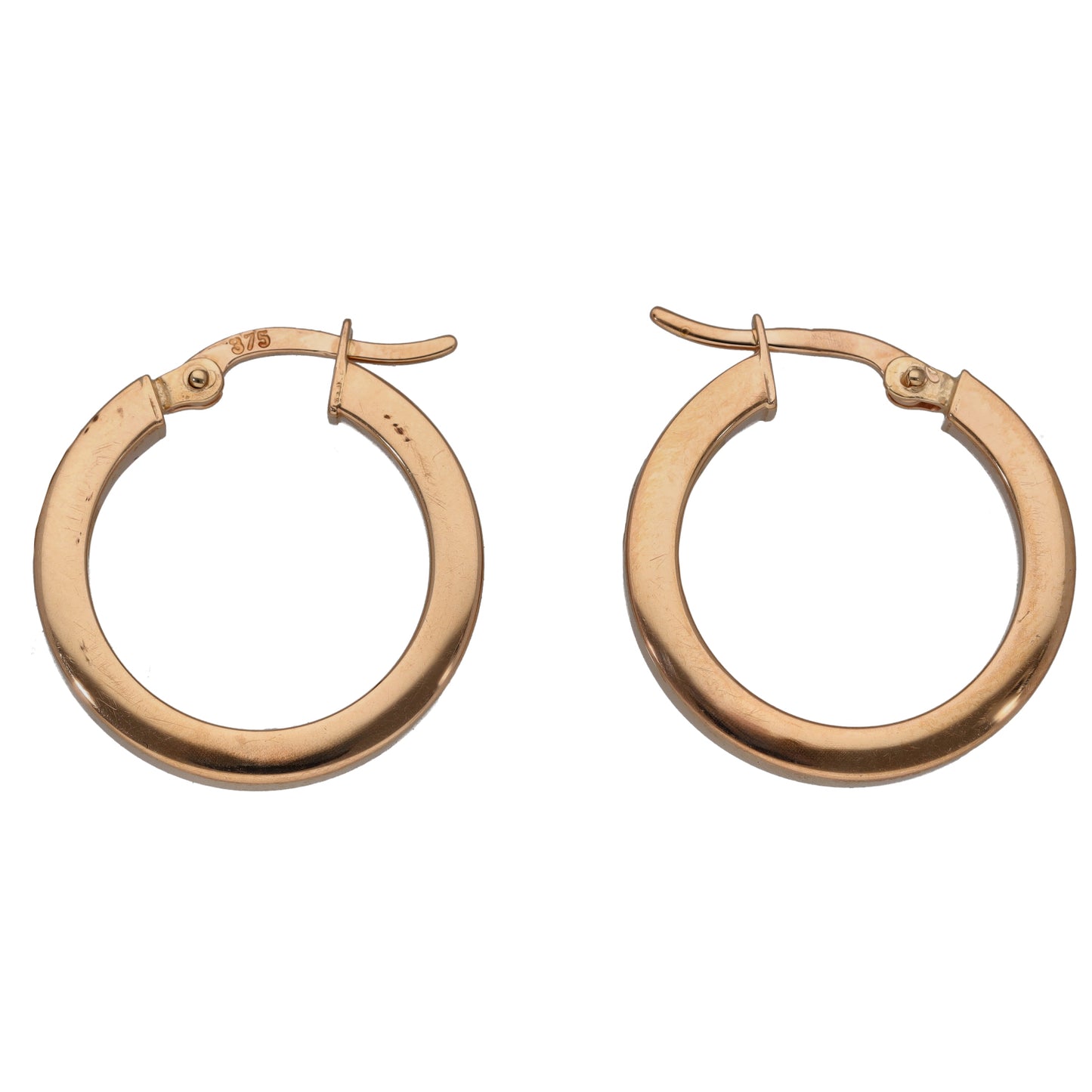 9ct Rose Gold Hoop Earrings