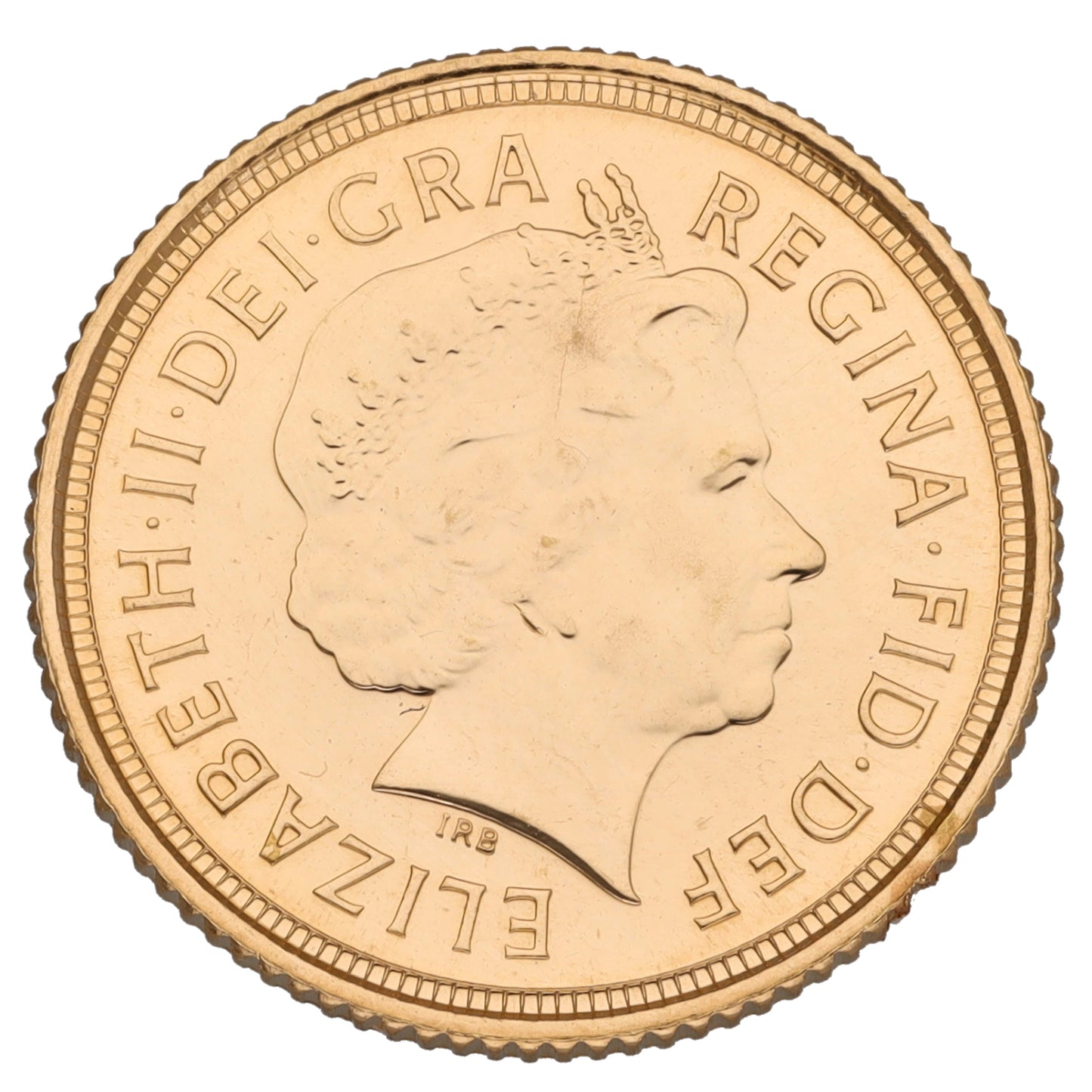 22ct Gold Queen Elizabeth II Half Sovereign Coin 2010