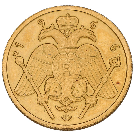 22ct Gold Cyprus Half Sovereign Coin 1966
