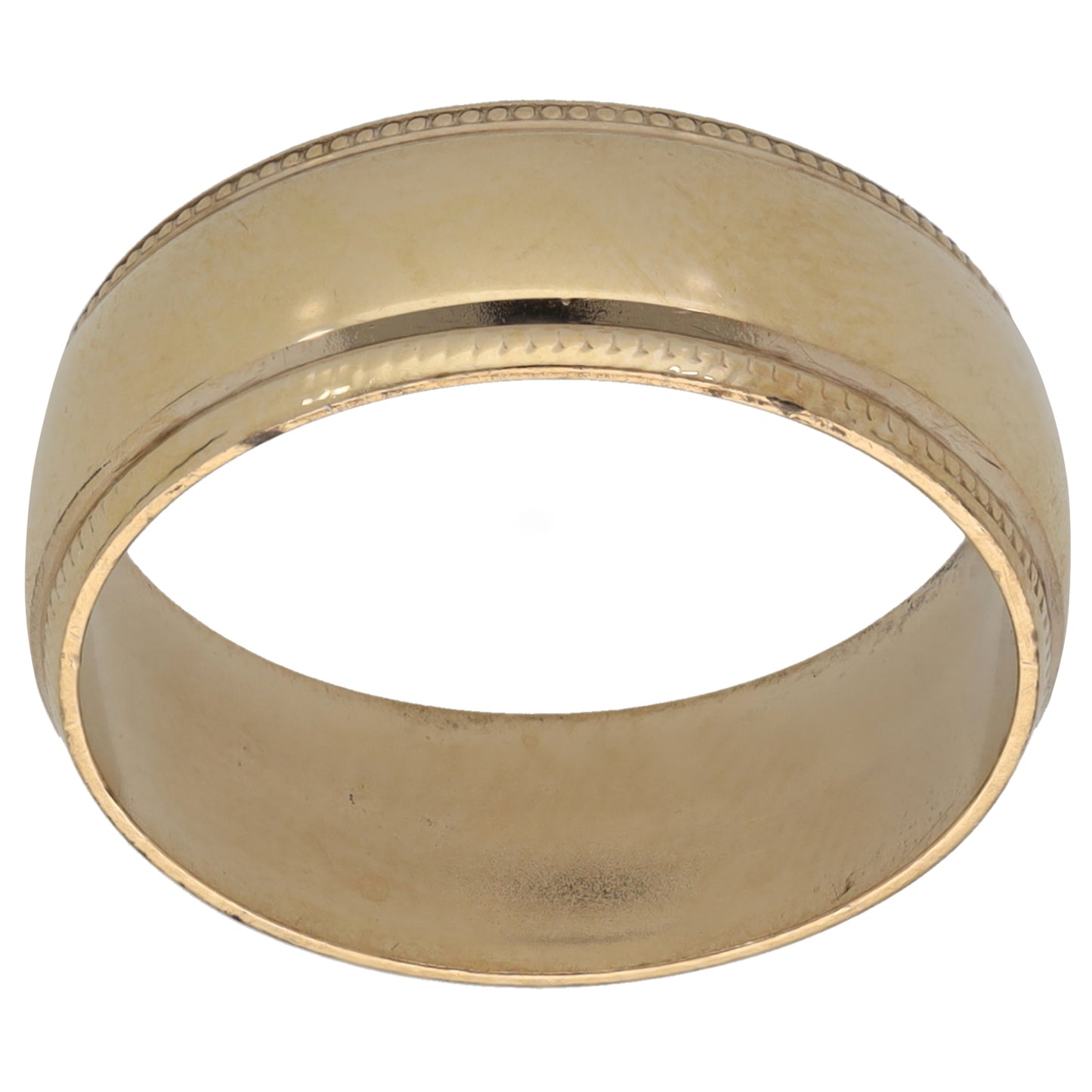 9ct Gold Plain Wedding Ring Size R
