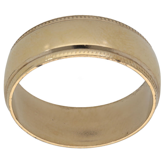 9ct Gold Plain Wedding Ring Size R