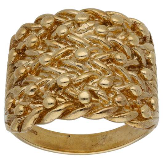 9ct Gold Keeper Ring Size Y