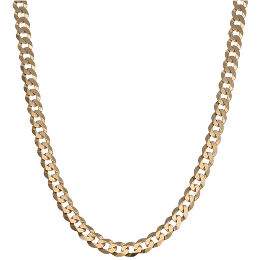 9ct Gold Curb Chain 20"