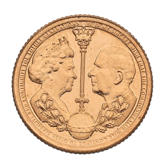 22ct Gold King Charles III Quarter Sovereign Coin 2022