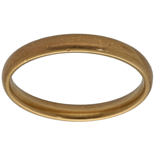 22ct Gold Plain Wedding Ring Size R