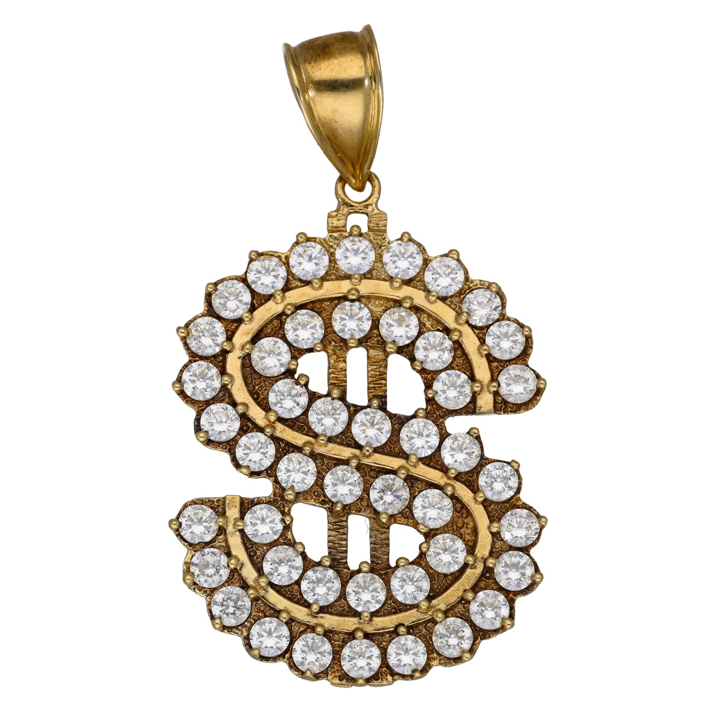 9ct Gold Cubic Zirconia Initial Pendant