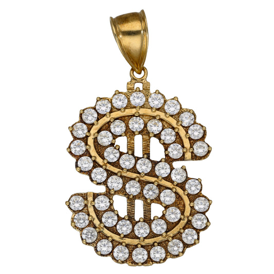 9ct Gold Cubic Zirconia Initial Pendant